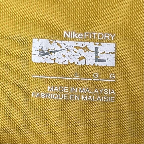 Nike Shirt Mens Large Yellow Pegasus 25 Se Collaboration Short Sleeve Fit Dry - Picture 10 of 12